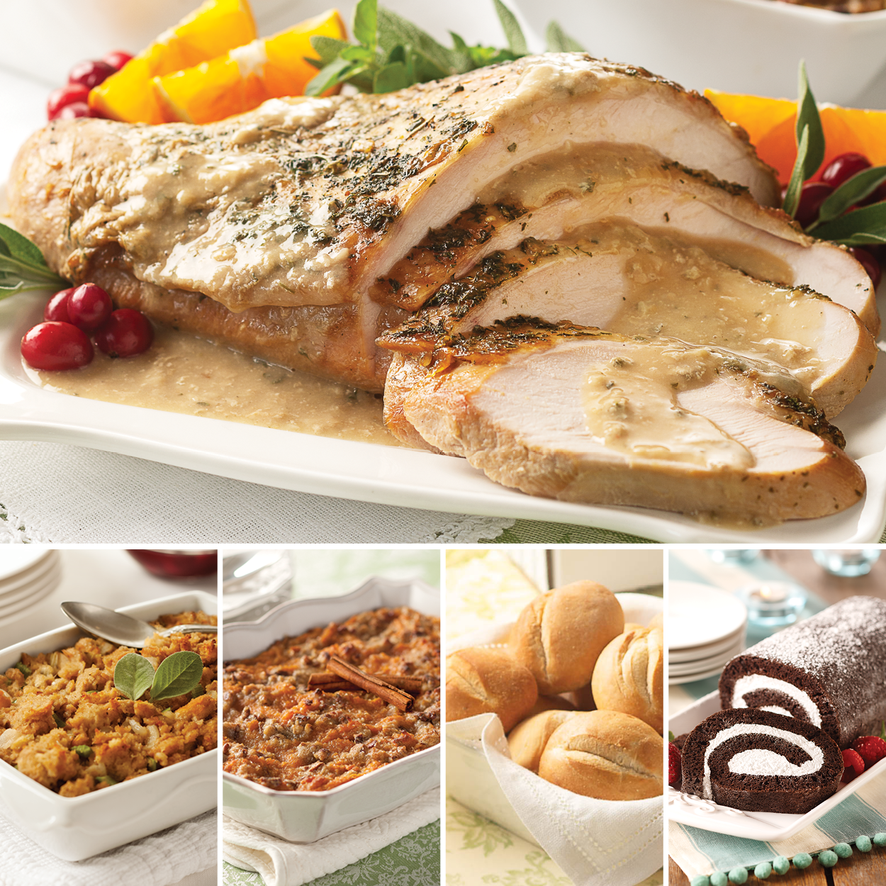 Turkey Breast with Gravy Complete Dinner