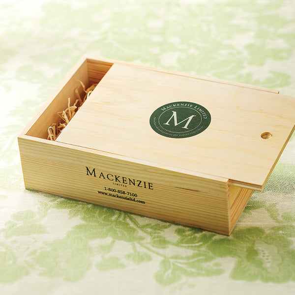 Mackenzie Scottish Smoked Salmon, Six 4 oz. Packs, Wooden Gift Crate