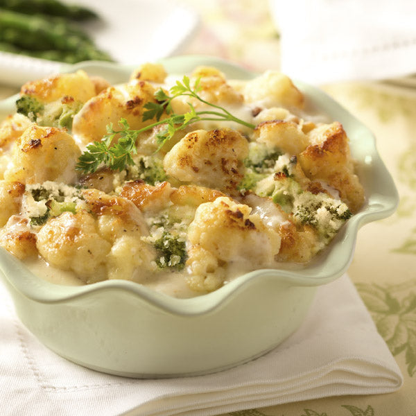 Four Cheese Broccoli & Cauliflower - One Casserole