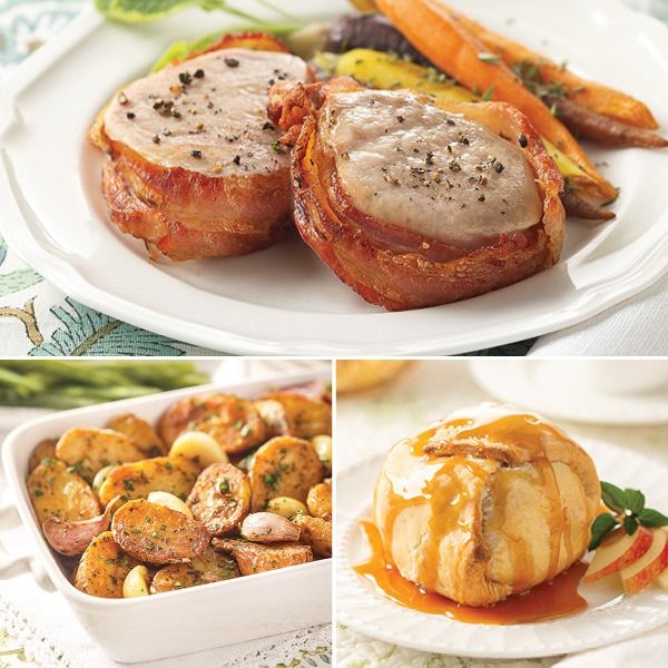 Bacon-Wrapped Pork Medallion Dinner