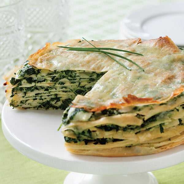 Spinach Gruyere Crêpe Gateau