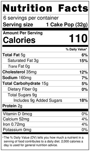 Original Nutrition Label