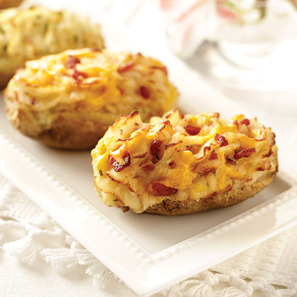 Twice Baked Potatoes - Bacon and Cheddar