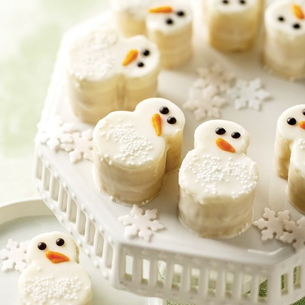 Snowman Tea Cakes