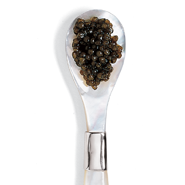 Royal Osetra Caviar on caviar spoon