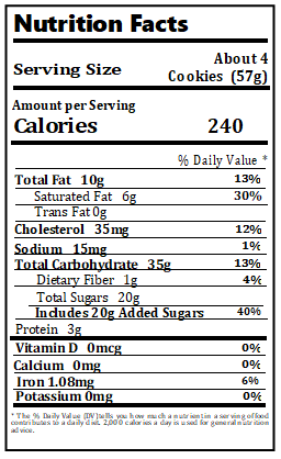 Original Nutrition Label