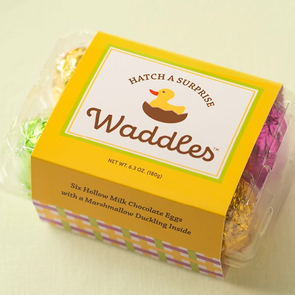 Waddles™ chocolate eggs carton