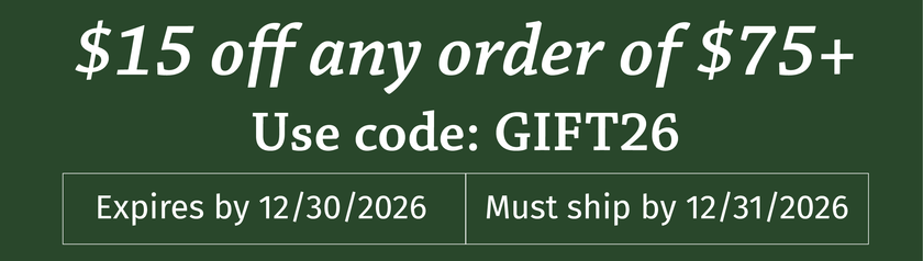 coupon for $15 off any order of $75 or more
