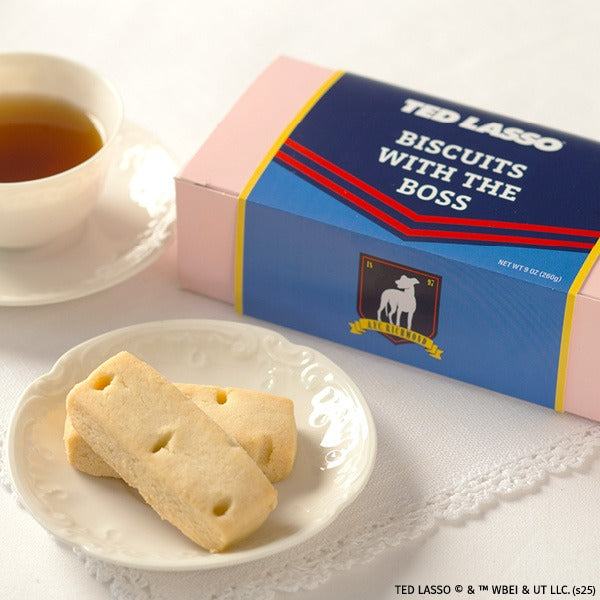 Ted Lasso™ Biscuits with the Boss - signature gift box with two biscuits plated