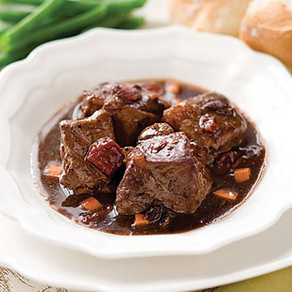 featuring Beef Bourguignon (top)
