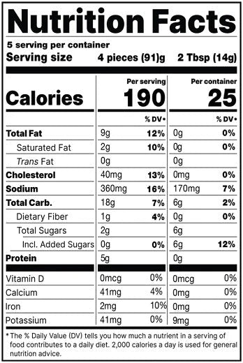Revised Nutrition Label