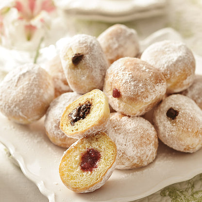 and Fruit-filled French Beignets (from top left to bottom right).