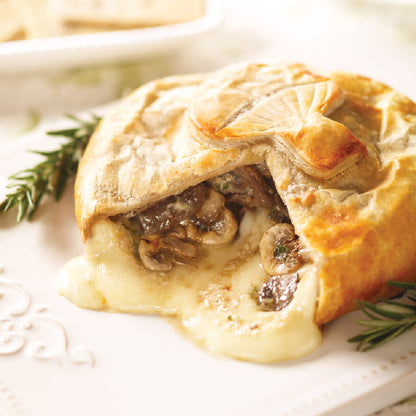 Mushroom Garlic Brie en Croute