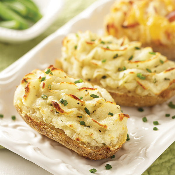Twice Baked Potatoes - One Order of Each Flavor, Sour Cream & Chive