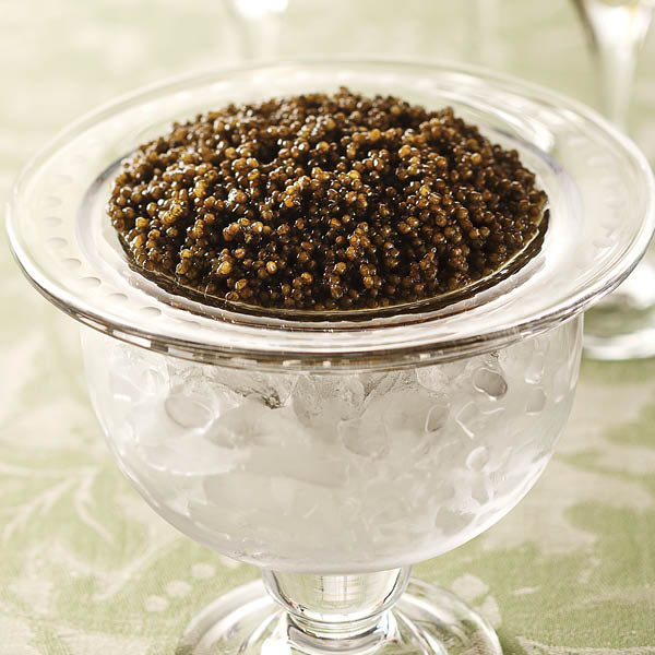 Kaluga Imperial Caviar on Crystal Caviar Dish